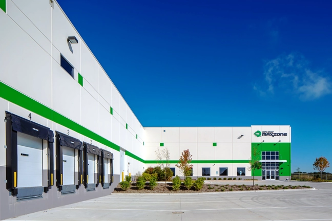 Maxzone Vehicle Lighting Corporation is a warehouse distribution center build by Opus Design Build.